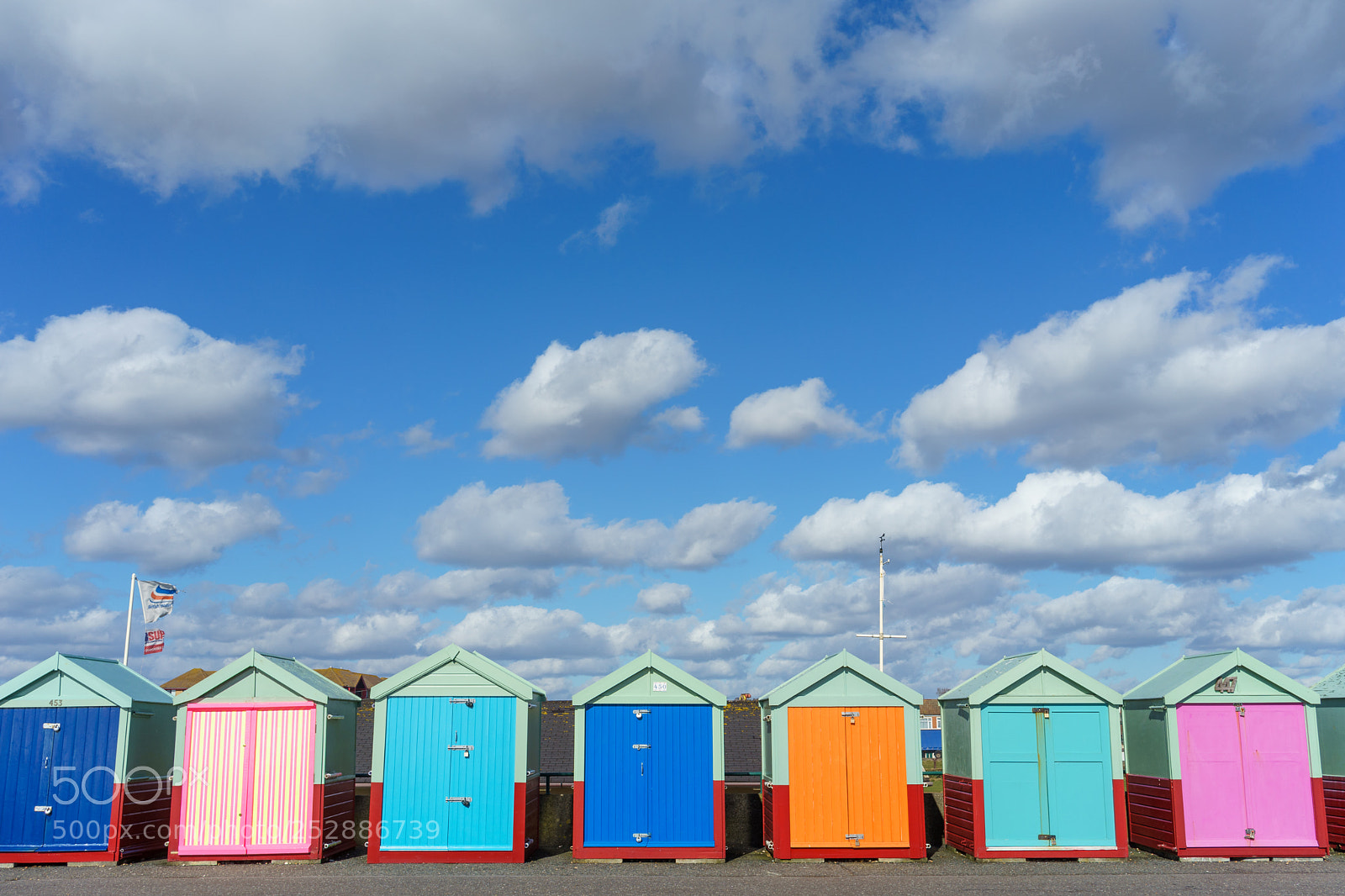 Sony a7 II sample photo. Hove beach huts photography