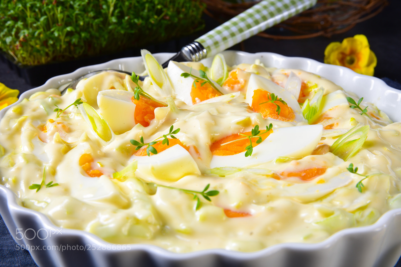 Nikon D810 sample photo. Spring egg salad with photography