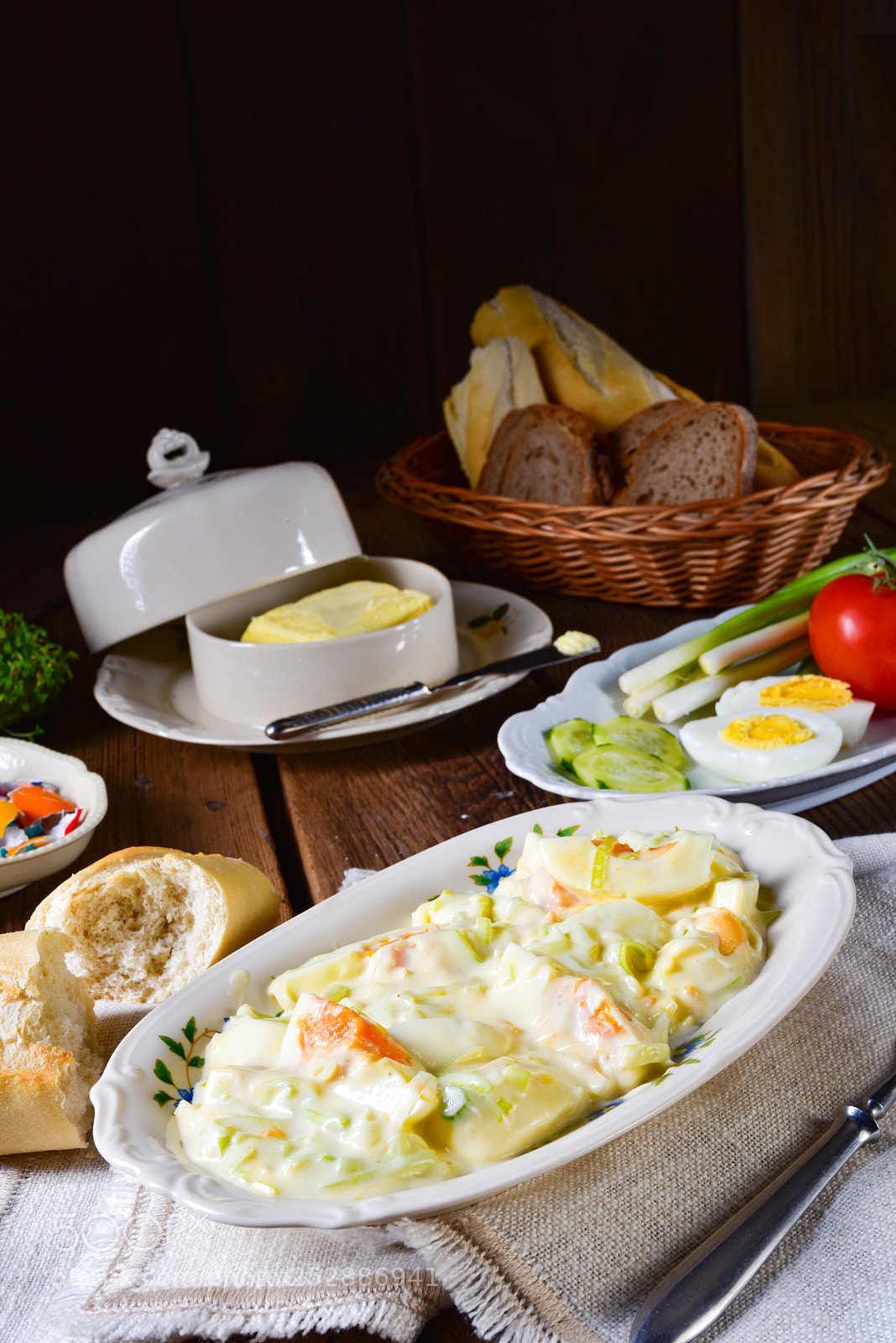 Nikon D810 sample photo. Rustic spring egg salad photography