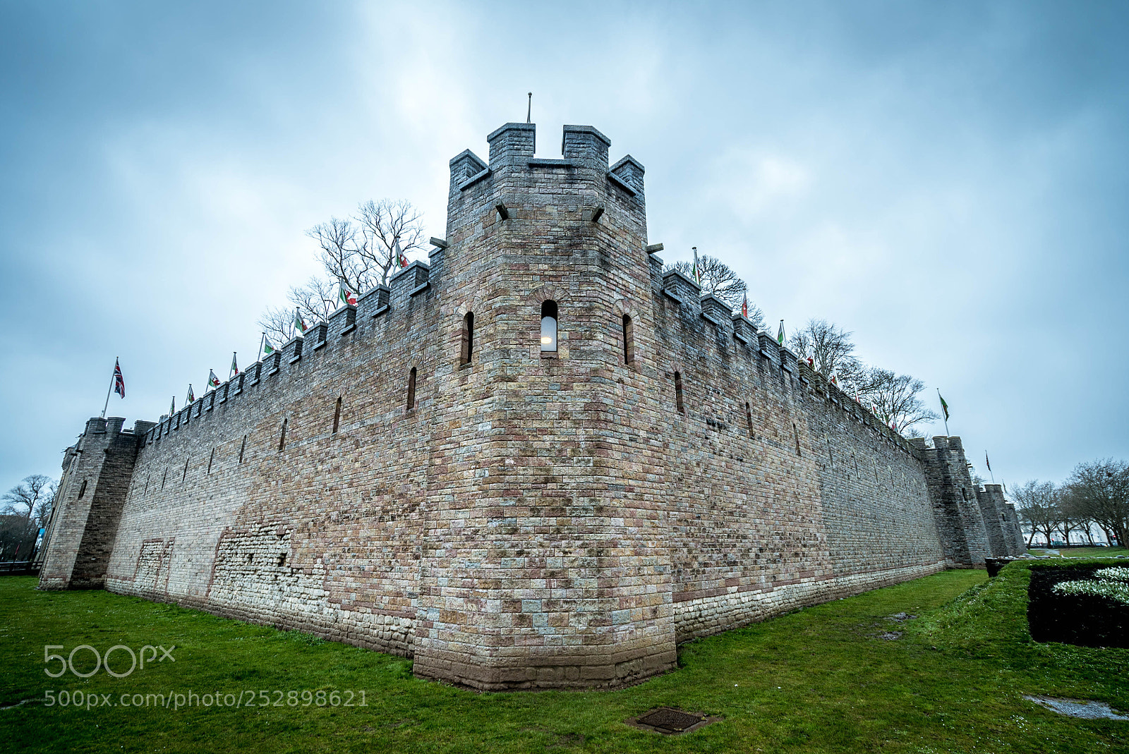 Sony a7S II sample photo. Cardiff castle photography