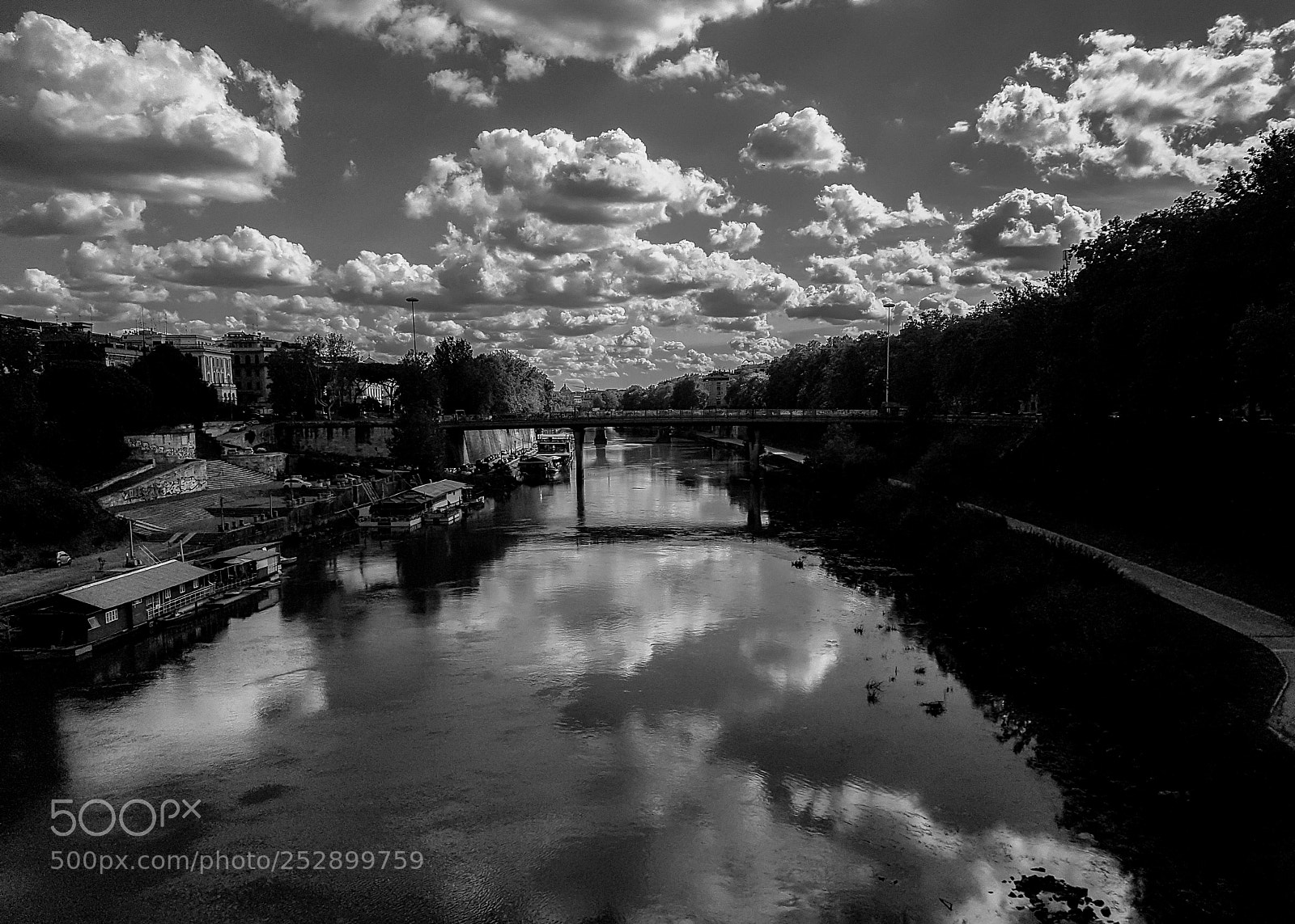 Samsung Galaxy S7 Edge sample photo. Tevere b&w photography