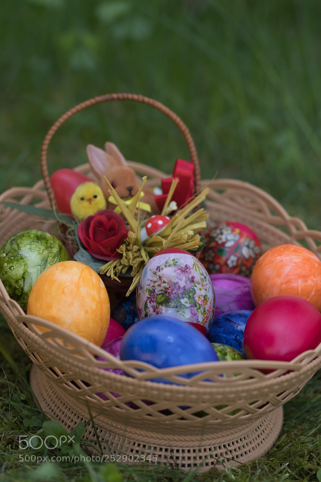 Canon EOS 77D (EOS 9000D / EOS 770D) sample photo. Eggs  basket in grass photography