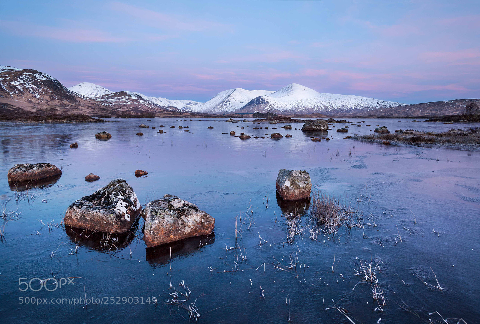 Canon EOS 5D Mark II sample photo. Winter sunrise in rannoch photography