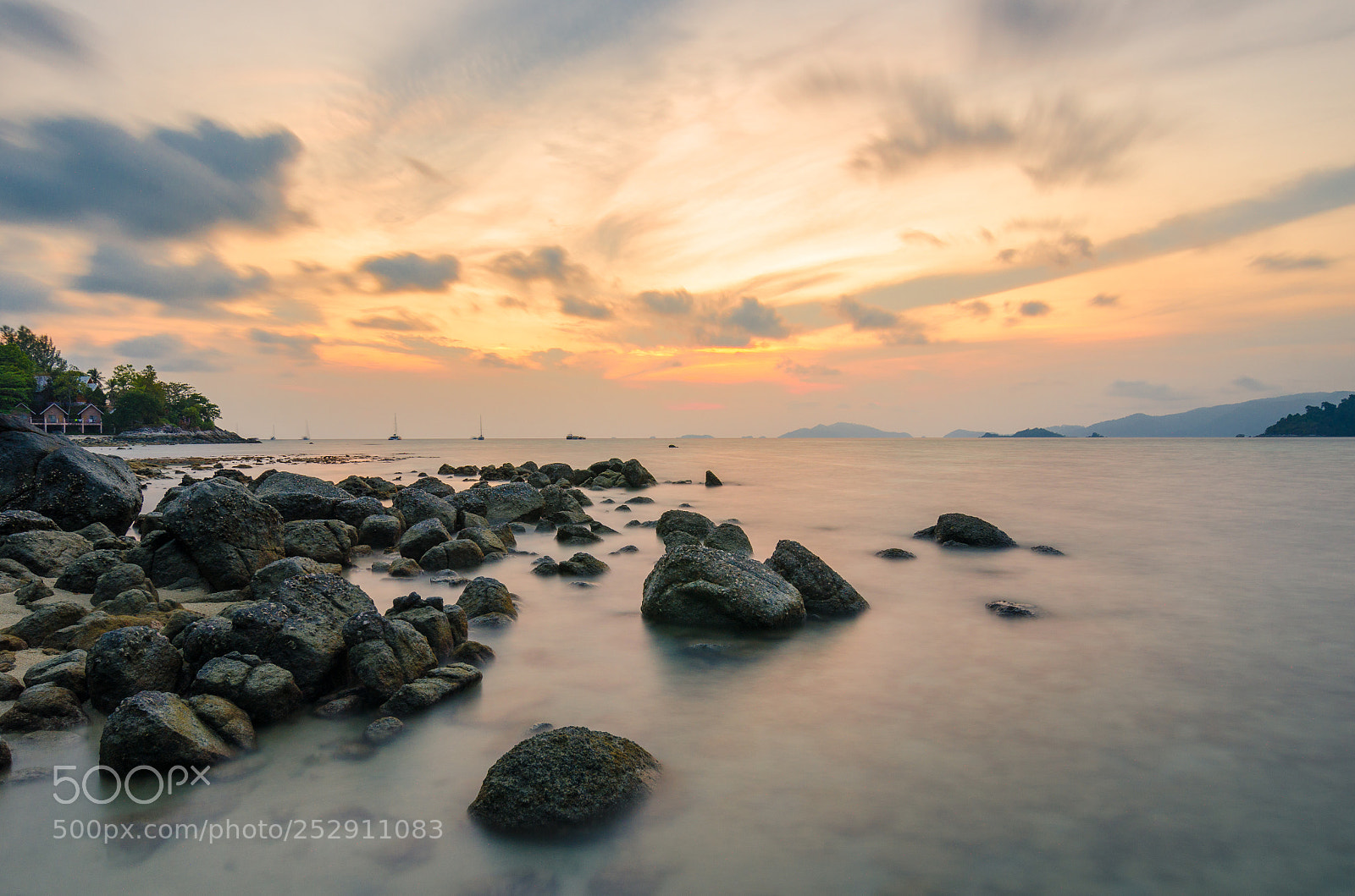 Nikon D7000 sample photo. Sunset and many stones photography