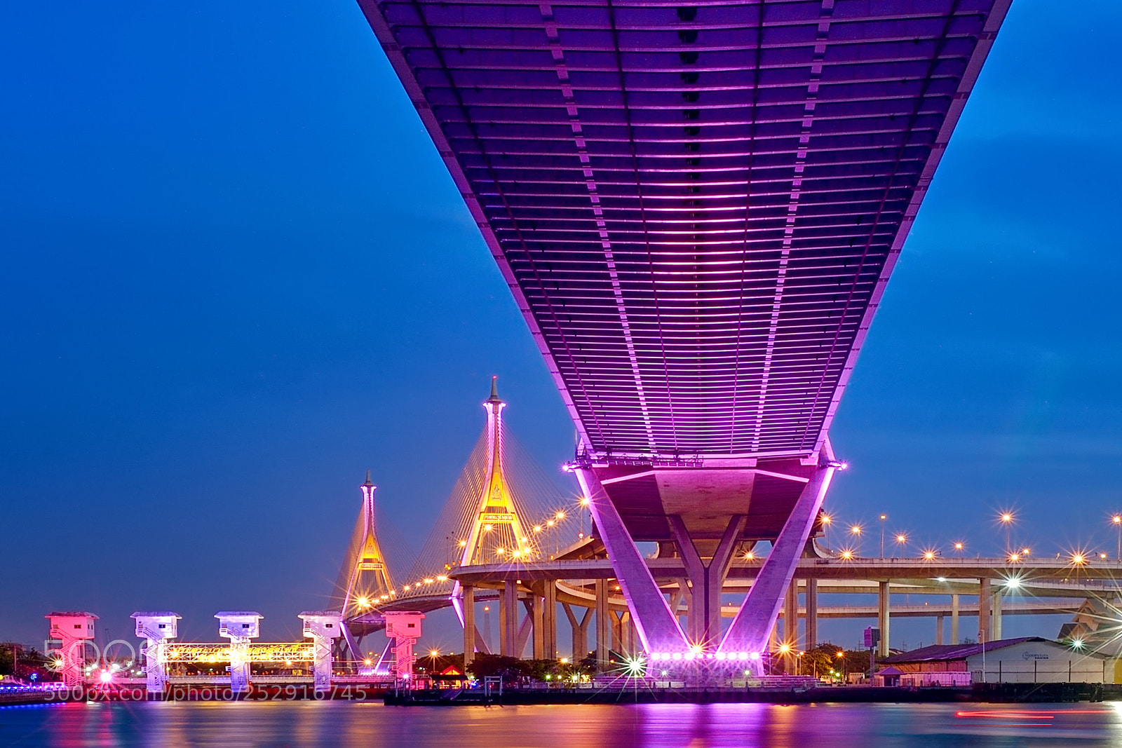 Nikon Df sample photo. Bhumibol bridge photography