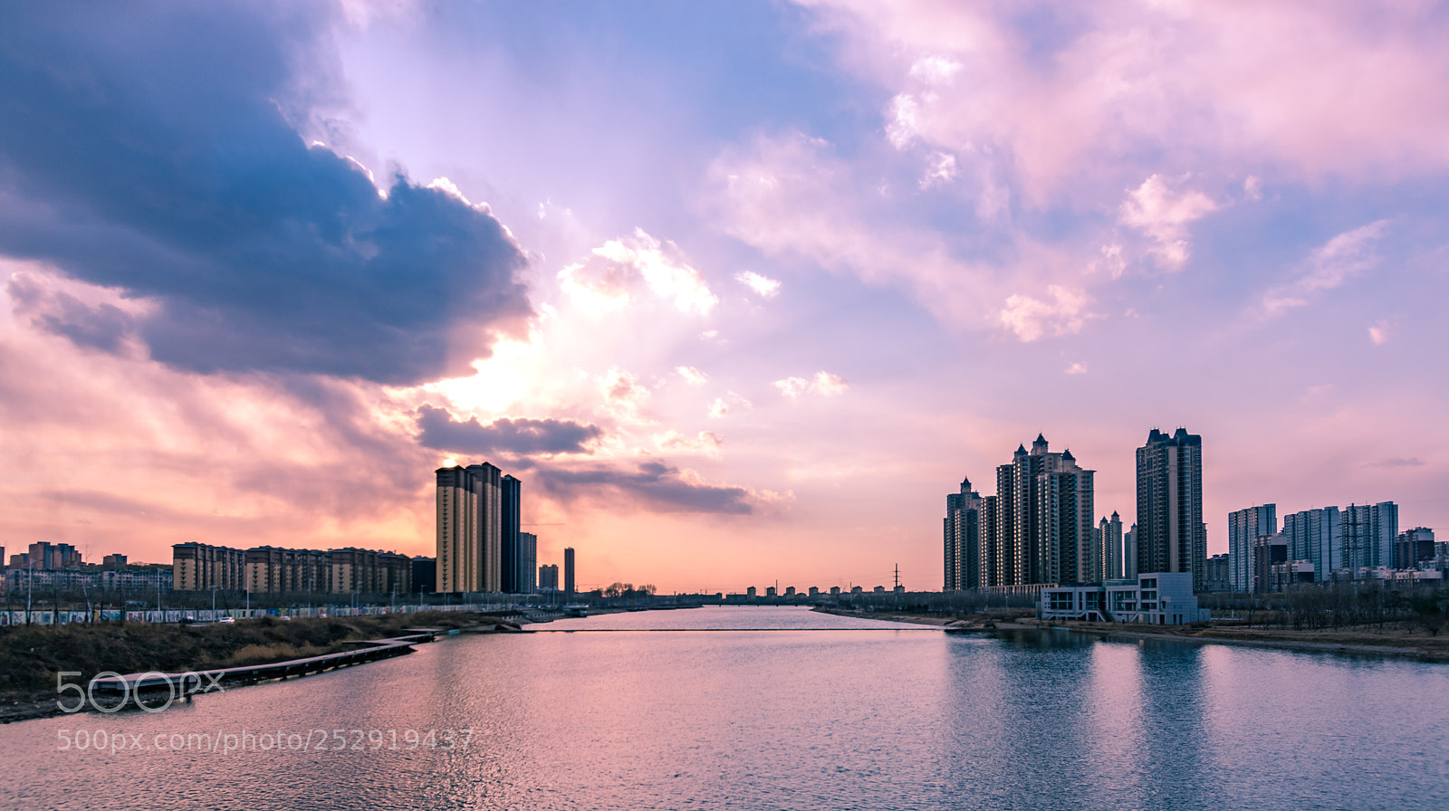 Nikon D7100 sample photo. 夕阳河畔 photography