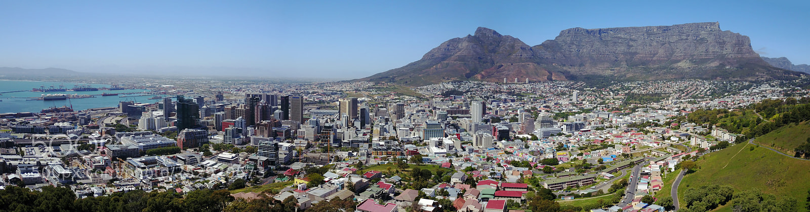 DJI FC220 sample photo. Cape town panorama photography