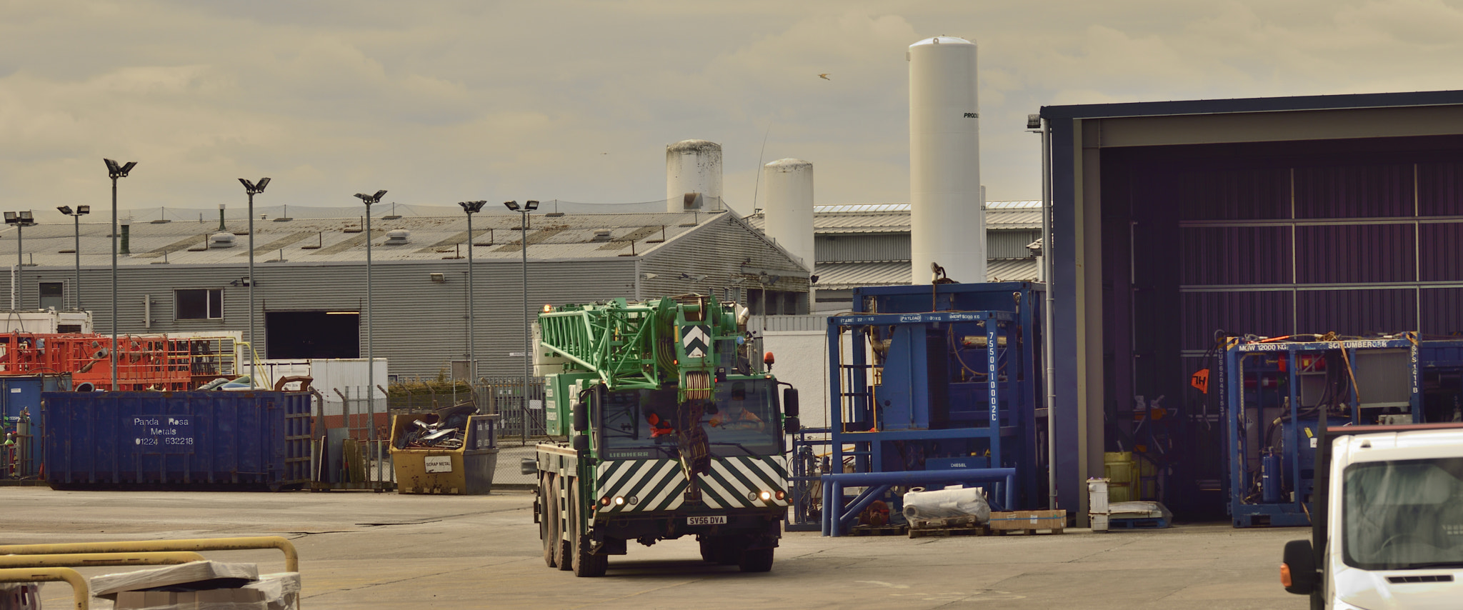 Sigma 105mm F2.8 EX DG OS HSM sample photo. Truck yard photography