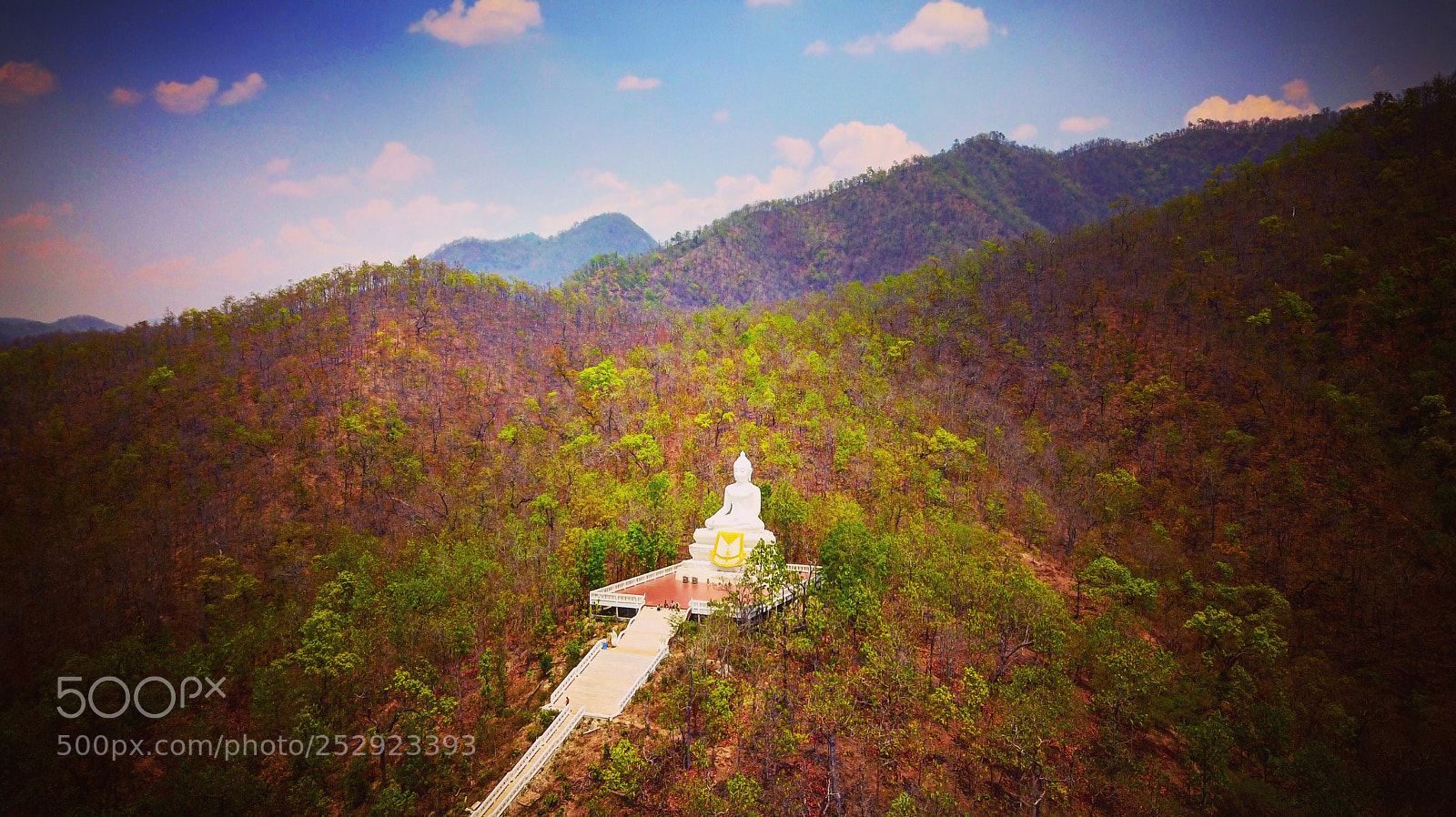DJI FC220 sample photo. White buddha-pai photography