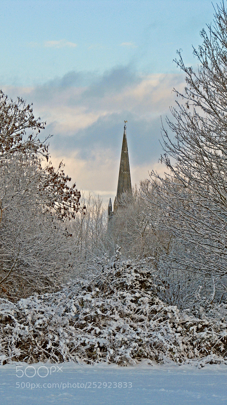 Canon POWERSHOT S5 IS sample photo. Snowey church photography