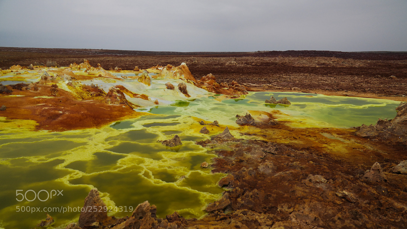 Samsung NX30 sample photo. Panorama inside dallol volcanic photography