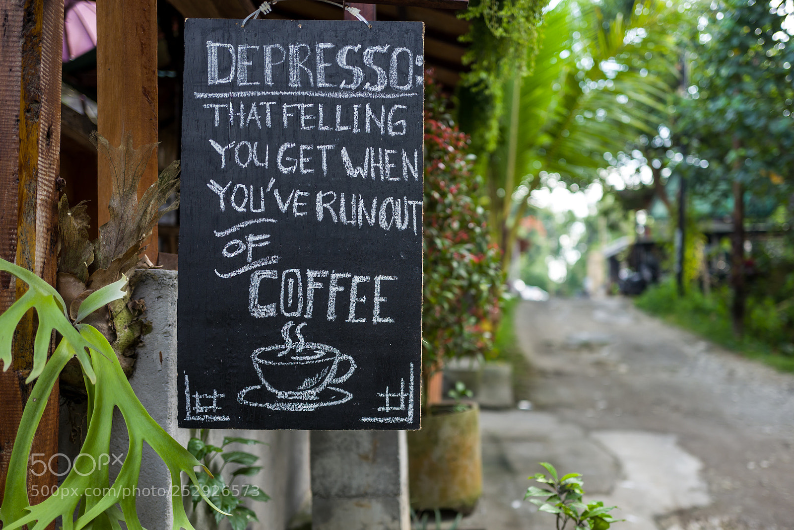 Leica Q (Typ 116) sample photo. Depresso coffee sign in photography