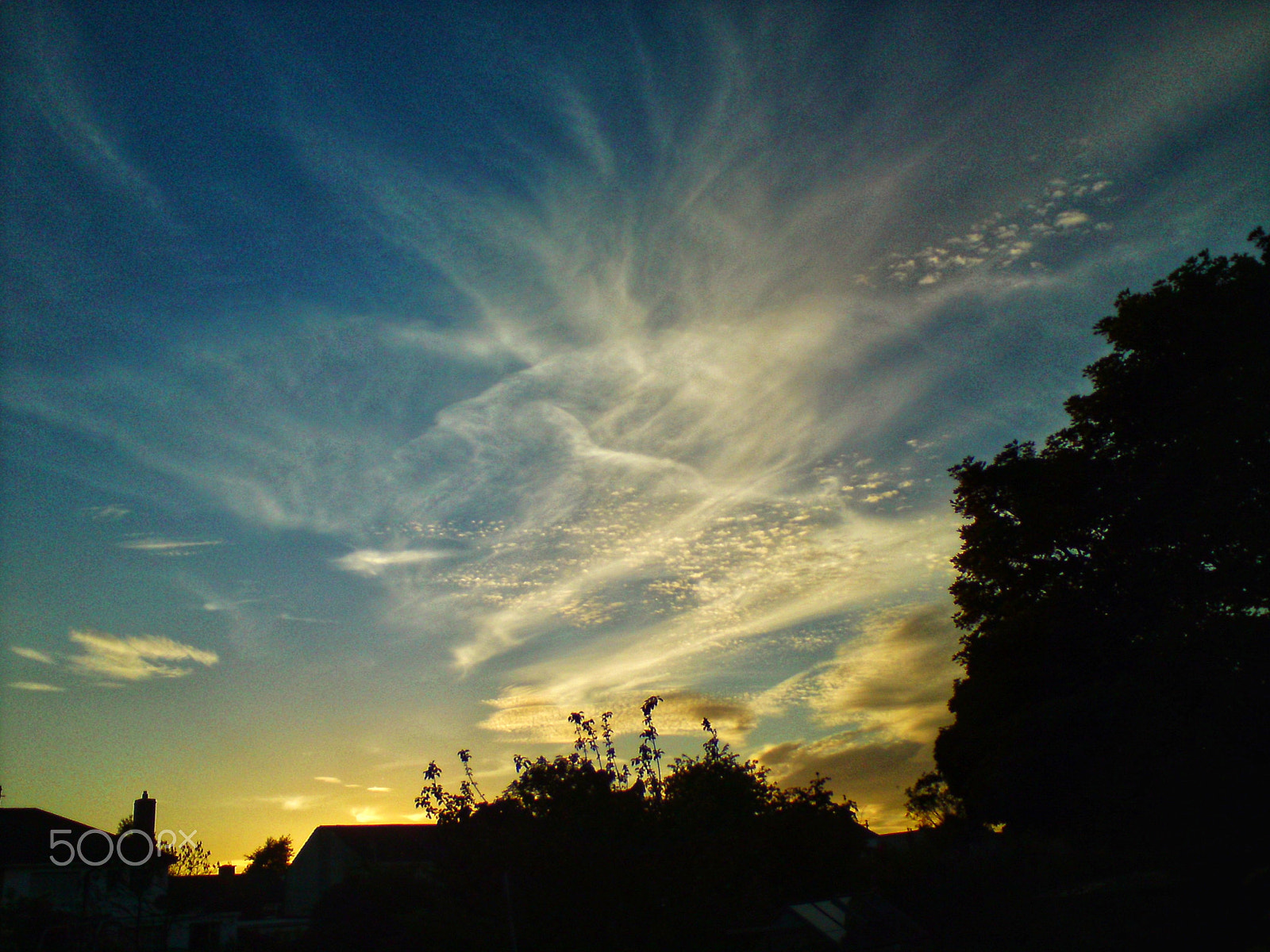 Sony Ericsson W995 sample photo. Cloud canvas photography