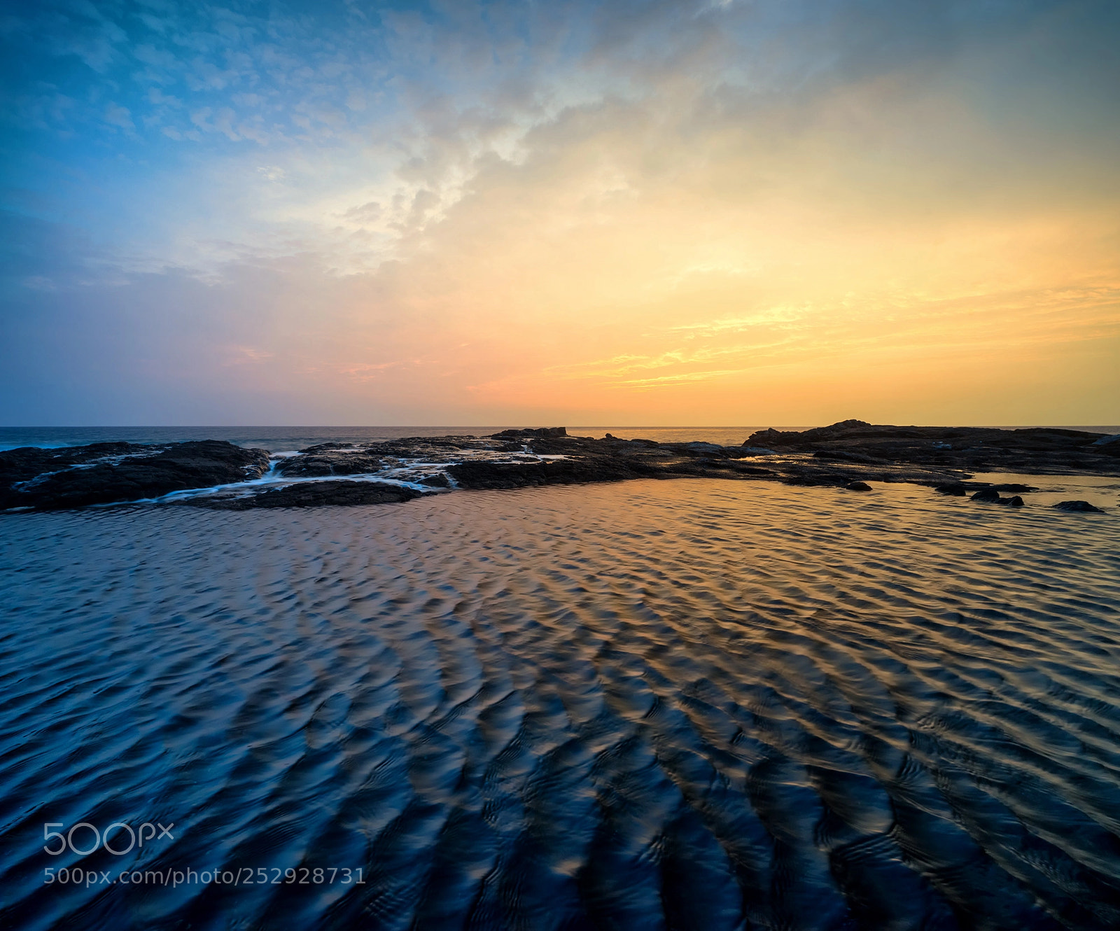 Sony a7 sample photo. Sunset ripples photography