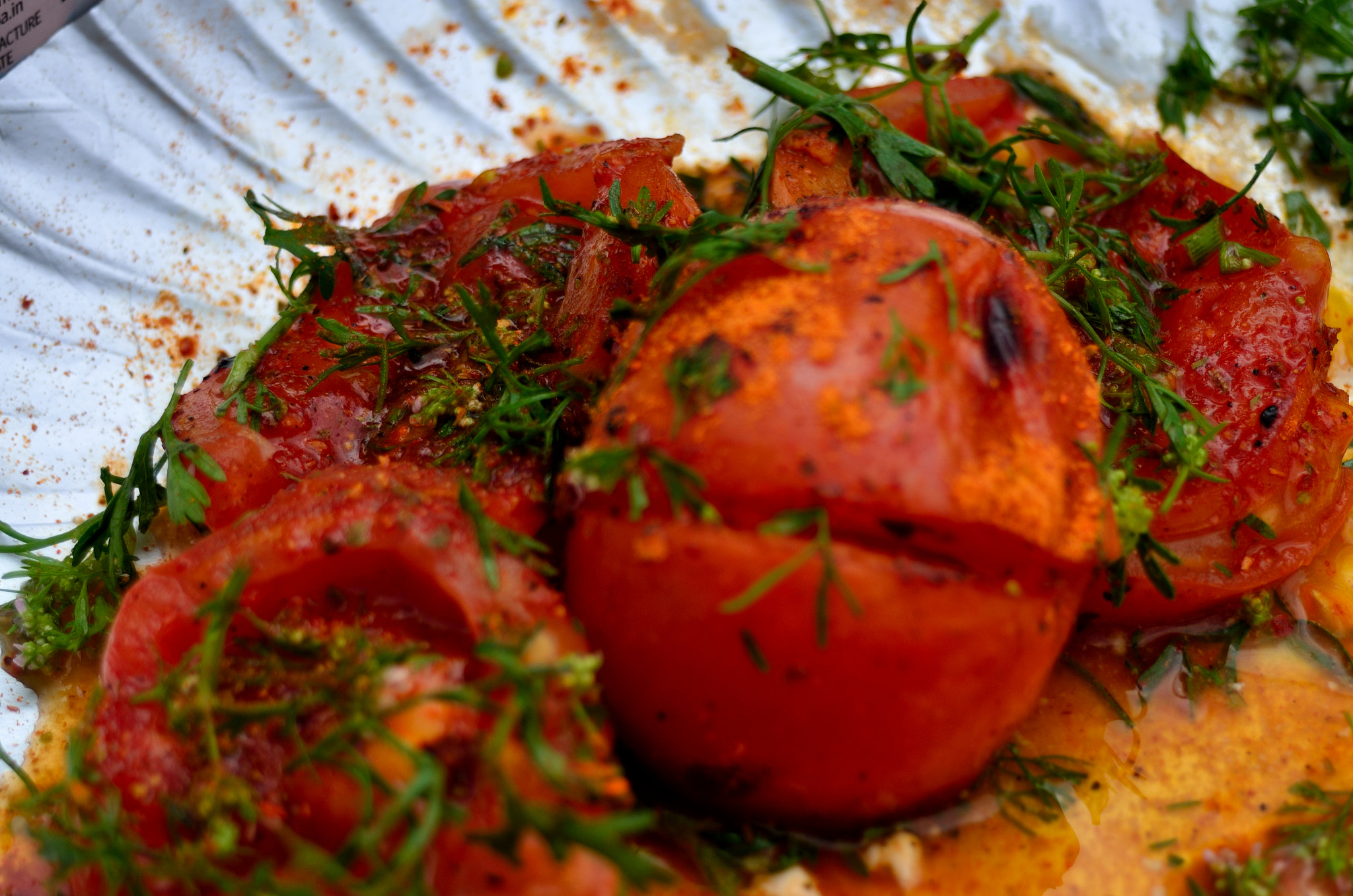 Nikon D7000 sample photo. Yummy! grilled tomatoes photography