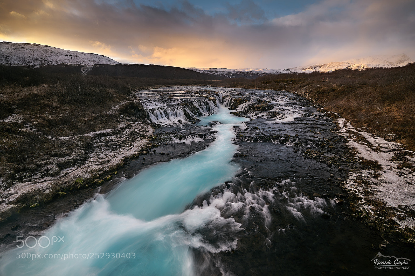 Sony a7R II sample photo. Bruarfoss at sunset photography