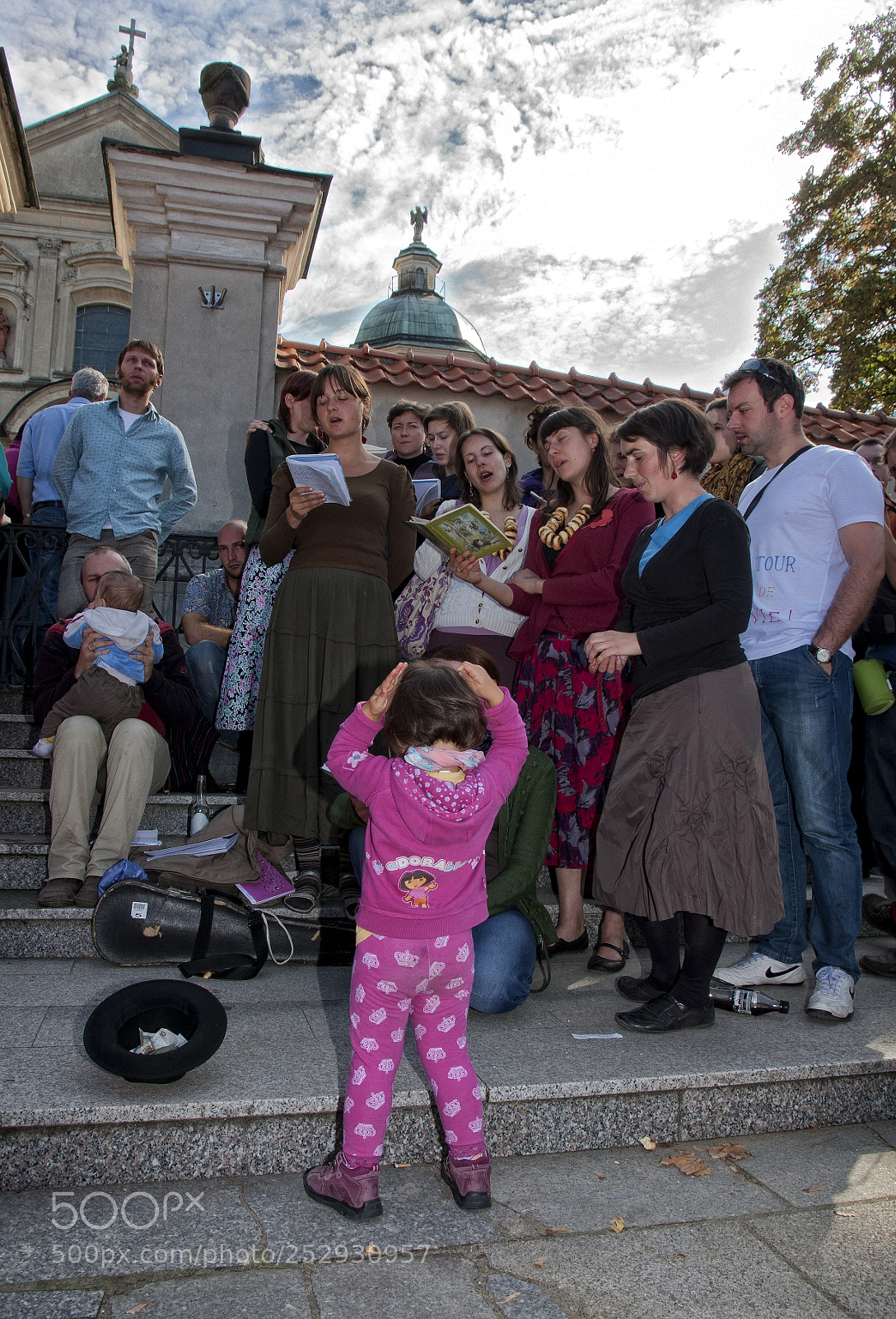 Canon EOS 40D sample photo. The conducting girl (3) photography