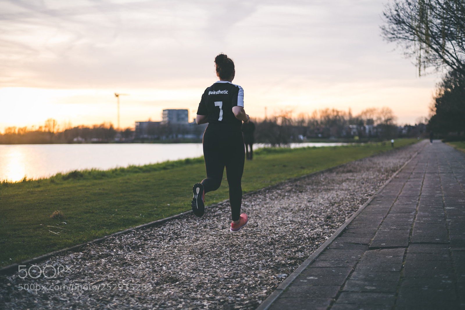Nikon D850 sample photo. Aicha workout at sunset photography
