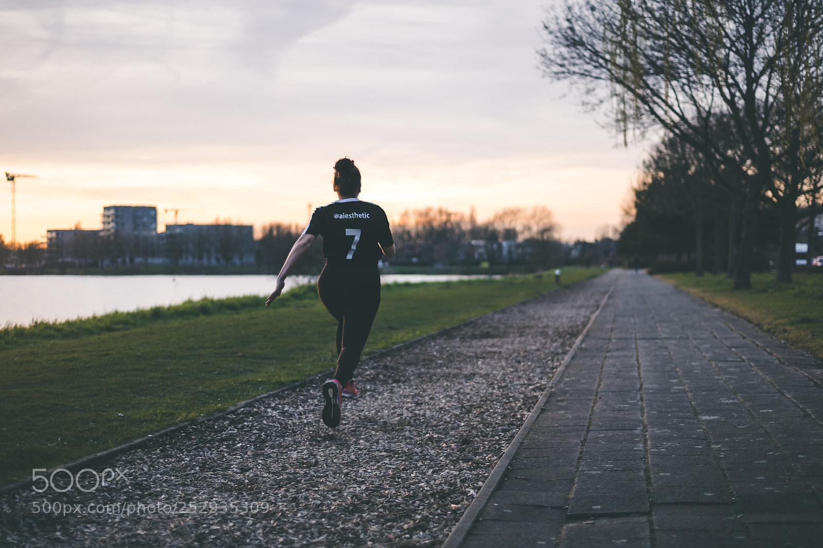 Nikon D850 sample photo. Aicha workout at sunset photography