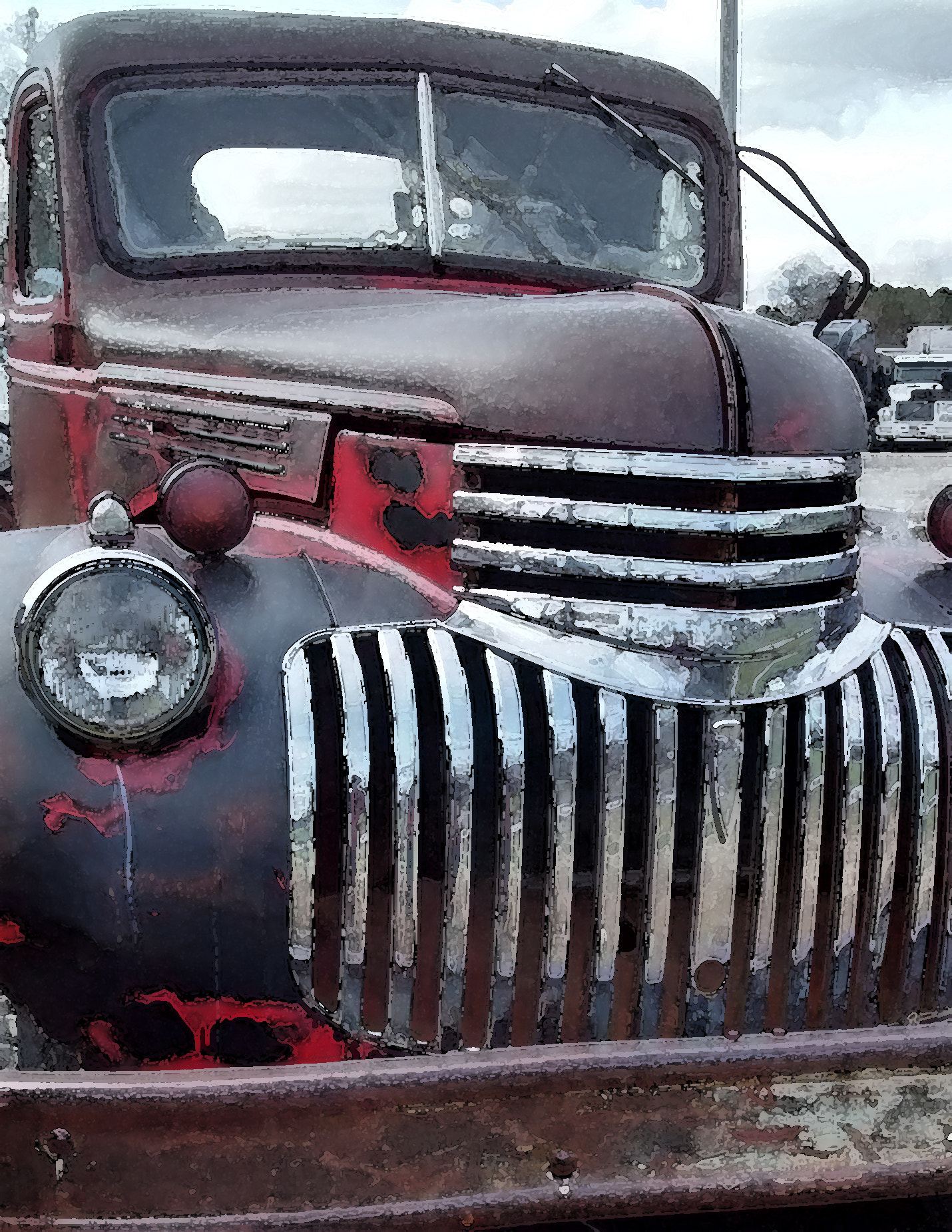Motorola Moto G with 4G LTE (1st Gen) sample photo. Old truck chevy photography