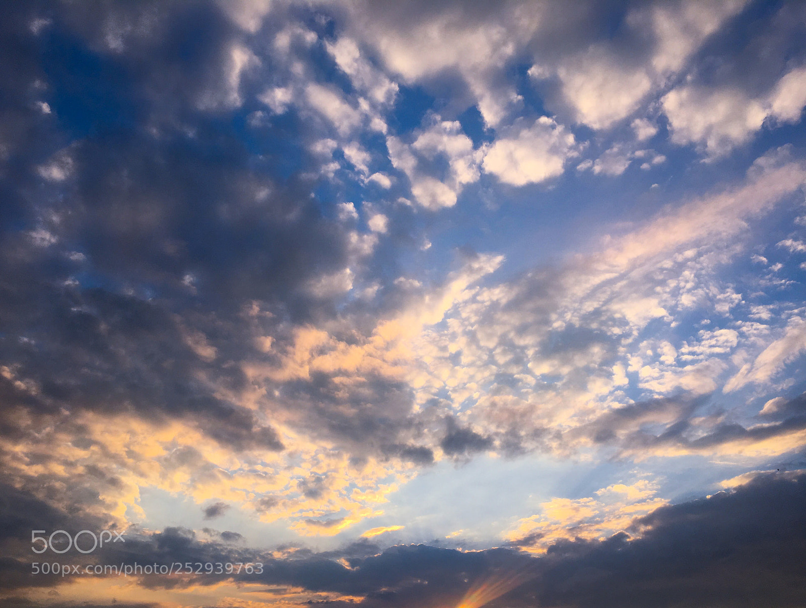 Apple iPhone 6s sample photo. Beautiful clouds with blue photography