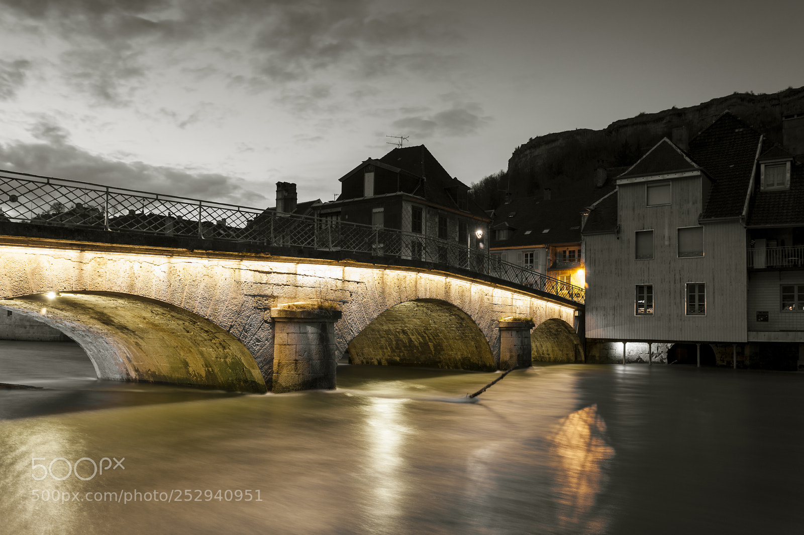 Canon EOS 5D Mark II sample photo. Bridge of ornans, doubs photography