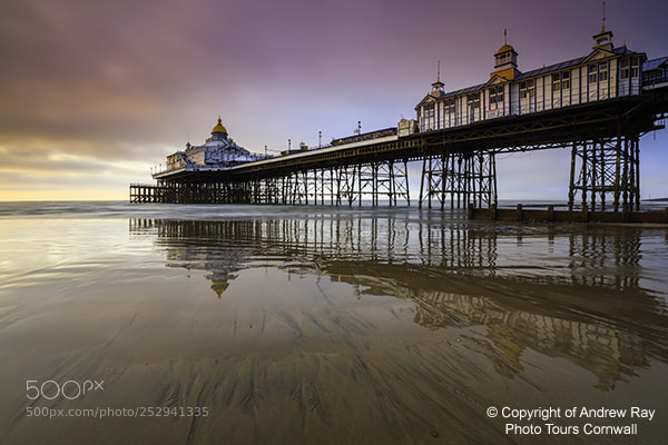 Canon EOS 5D Mark IV sample photo. Reflections at sunrise eastbourne photography