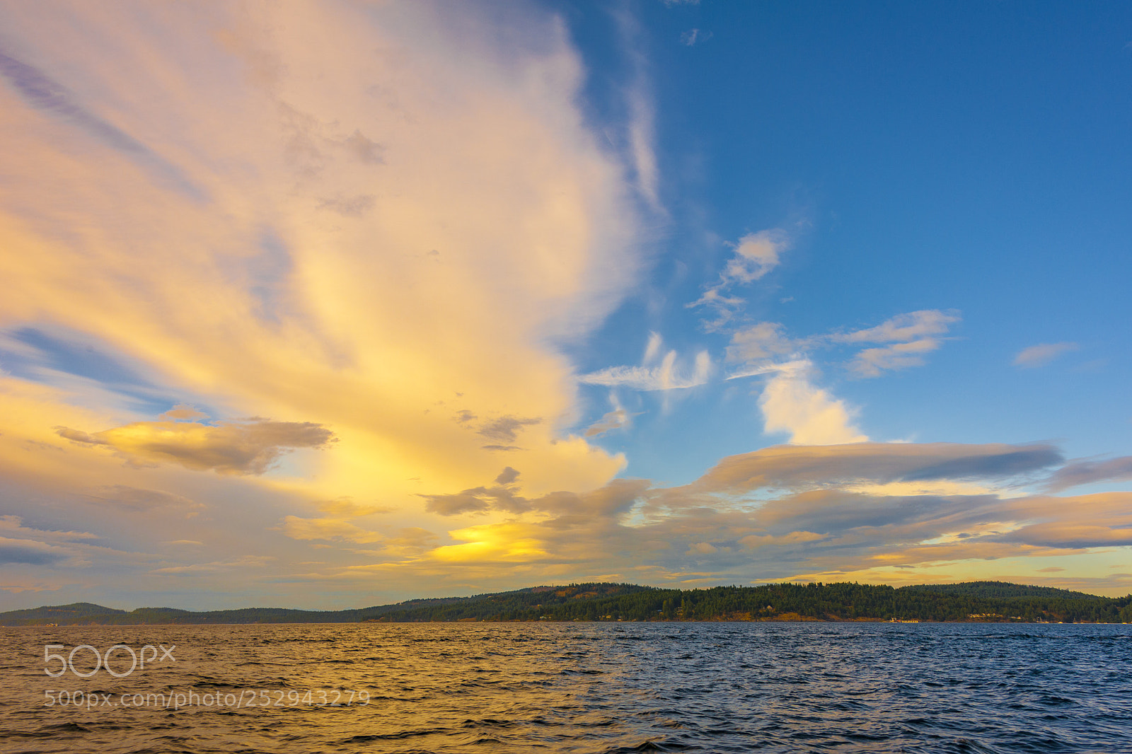 Nikon D700 sample photo. Sunset, san juan islands photography