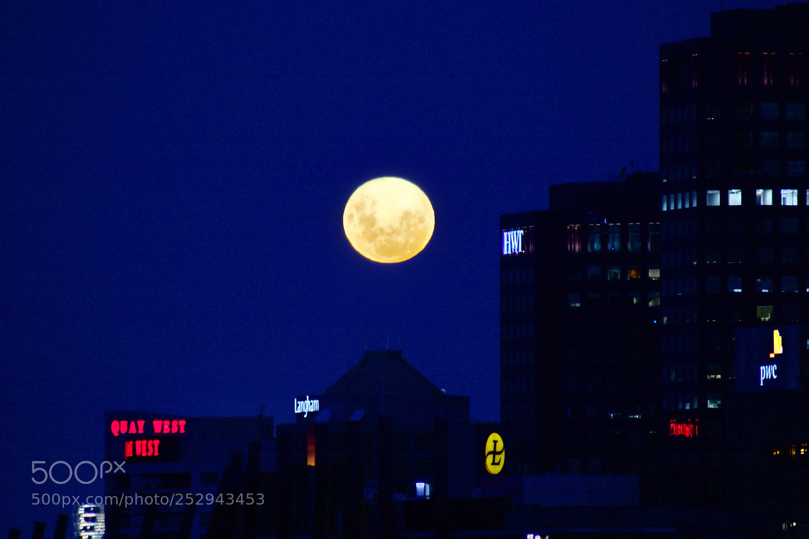 Canon EOS 80D sample photo. Yellow moon rising photography