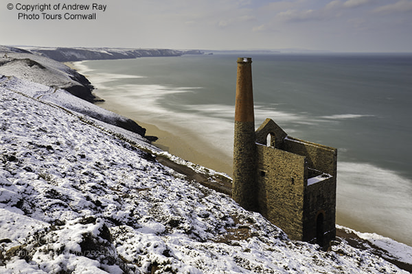 Canon EOS 5D Mark IV sample photo. Snow at wheal coates photography