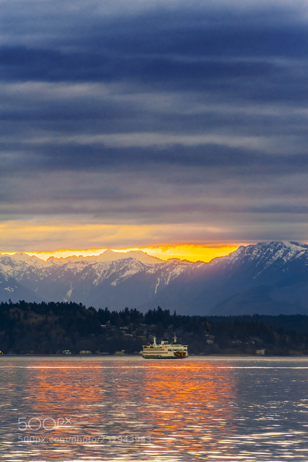 Nikon D700 sample photo. Sunset at alki beach photography