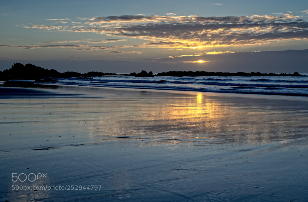 Nikon D610 sample photo. Sunset at siouville-hague photography