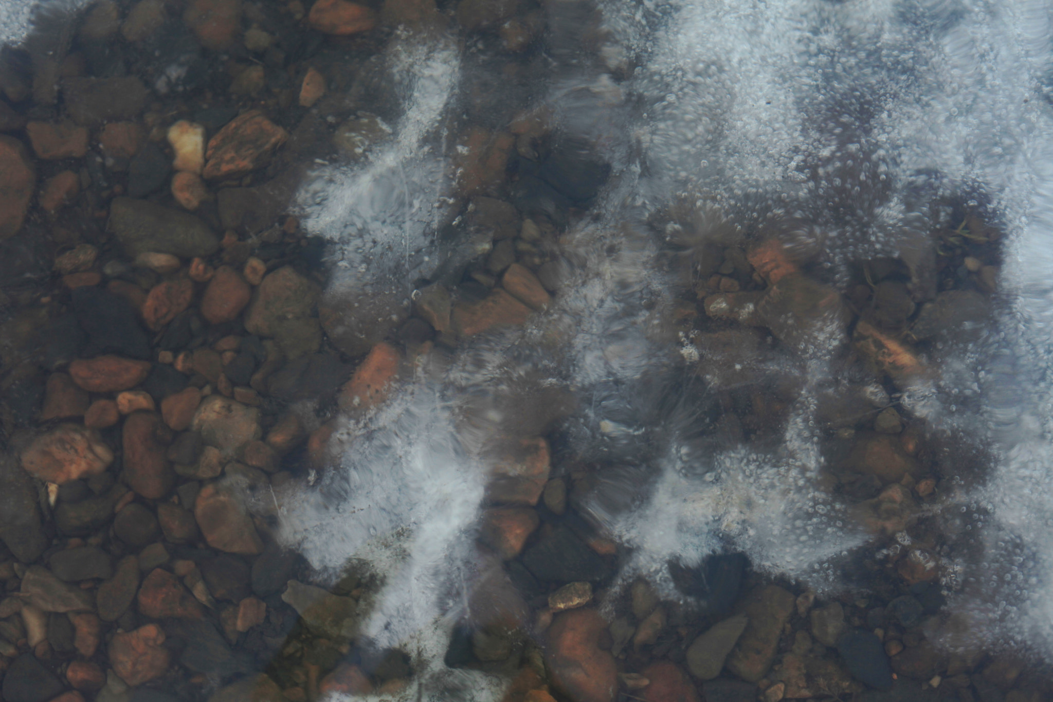 Canon EF 50mm F1.8 II sample photo. Ice and stones under water photography
