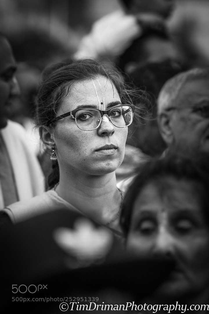 Sony a9 sample photo. Hare krishna devotee photography