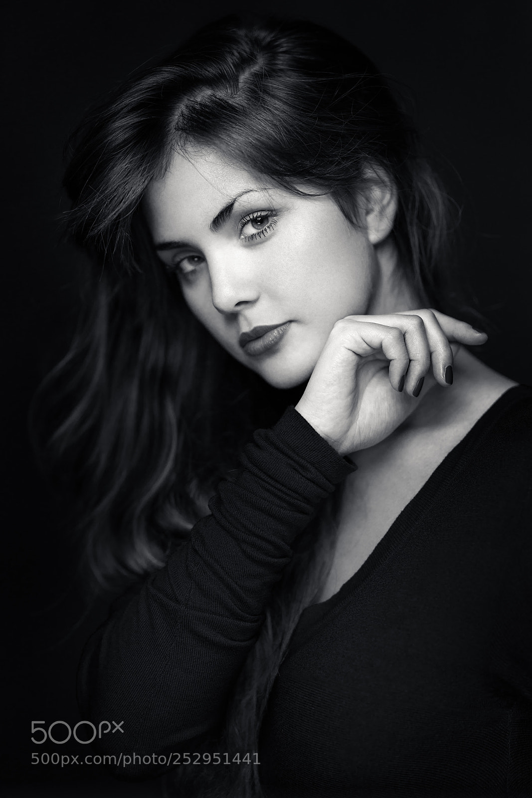 Sony a7R II sample photo. Justine b&w photography
