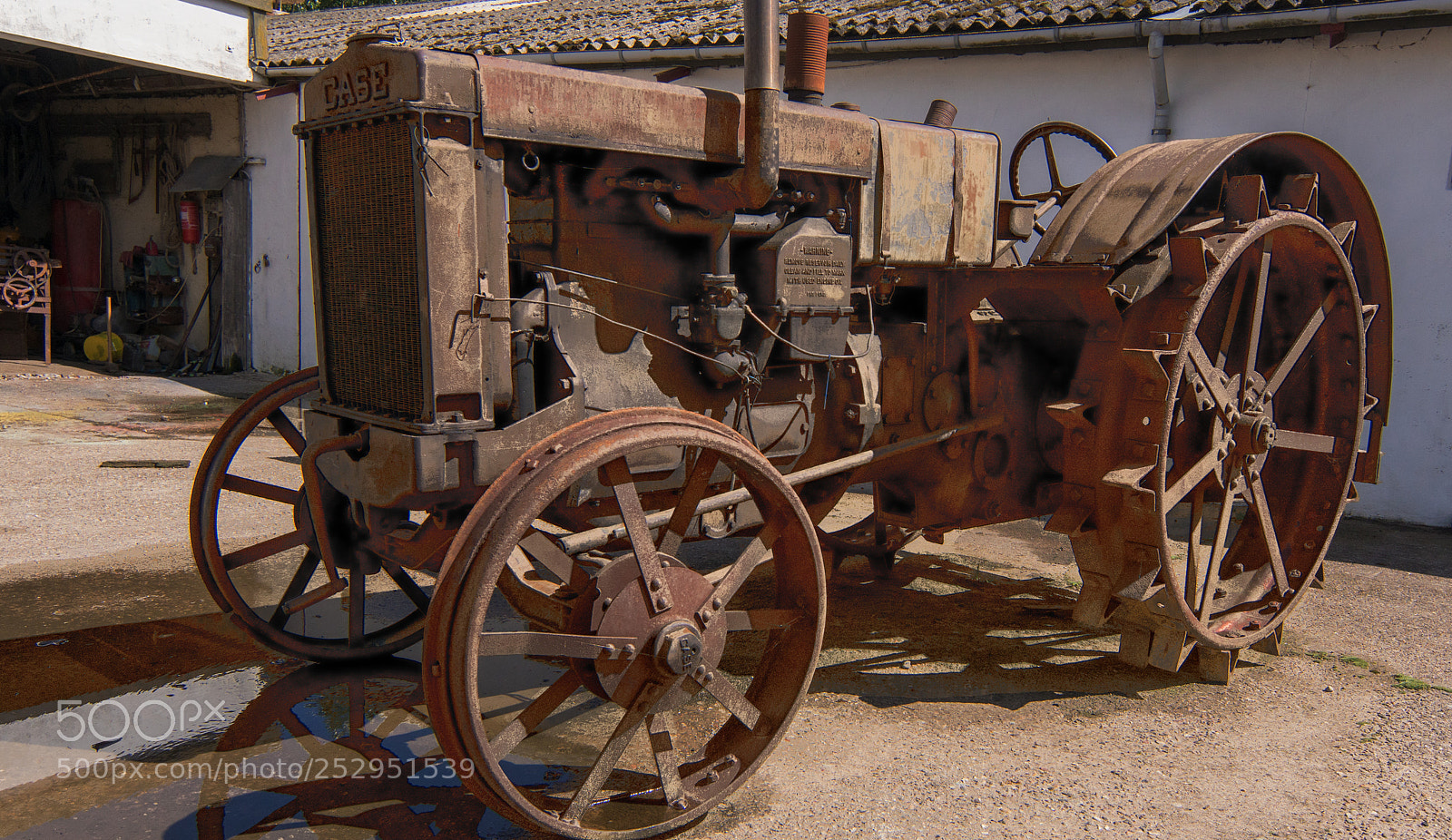 Sony ILCA-77M2 sample photo. Rusty tractor photography