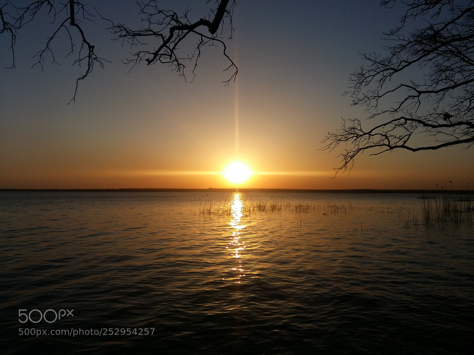 Samsung Galaxy A5 sample photo. Sunset above the lake photography