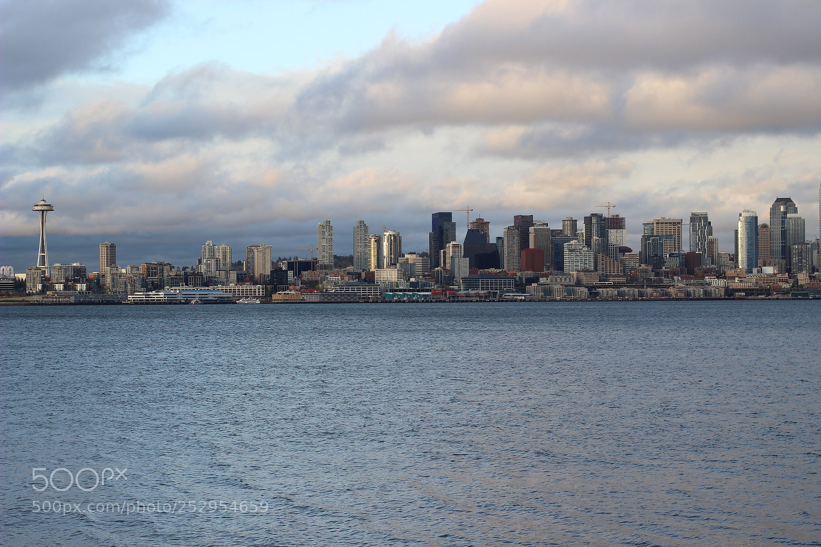 Canon EOS 600D (Rebel EOS T3i / EOS Kiss X5) + Canon EF 50mm F1.8 STM sample photo. Seattle downtown skyline photography