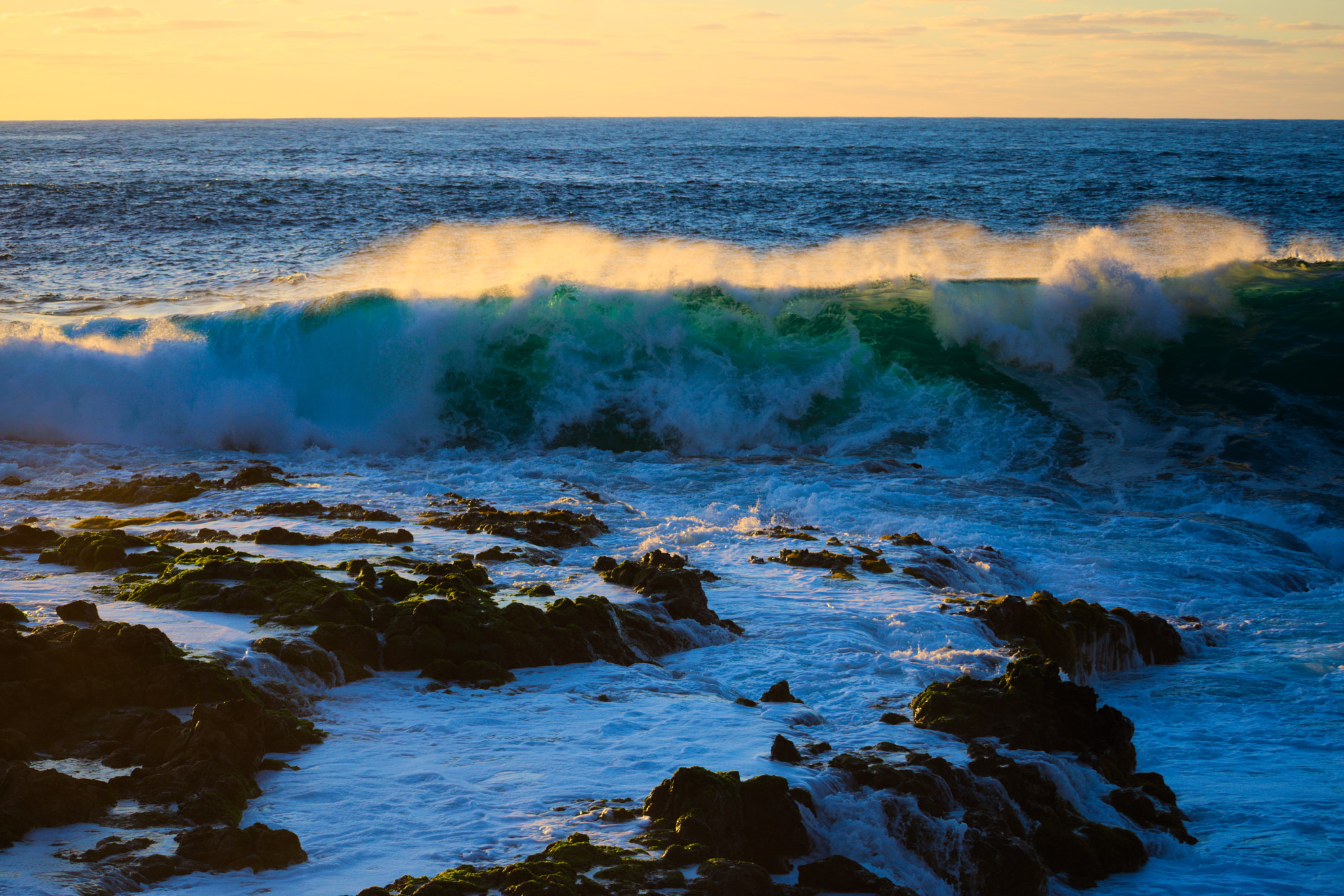 Nikon D3300 sample photo. Waves and rocks photography