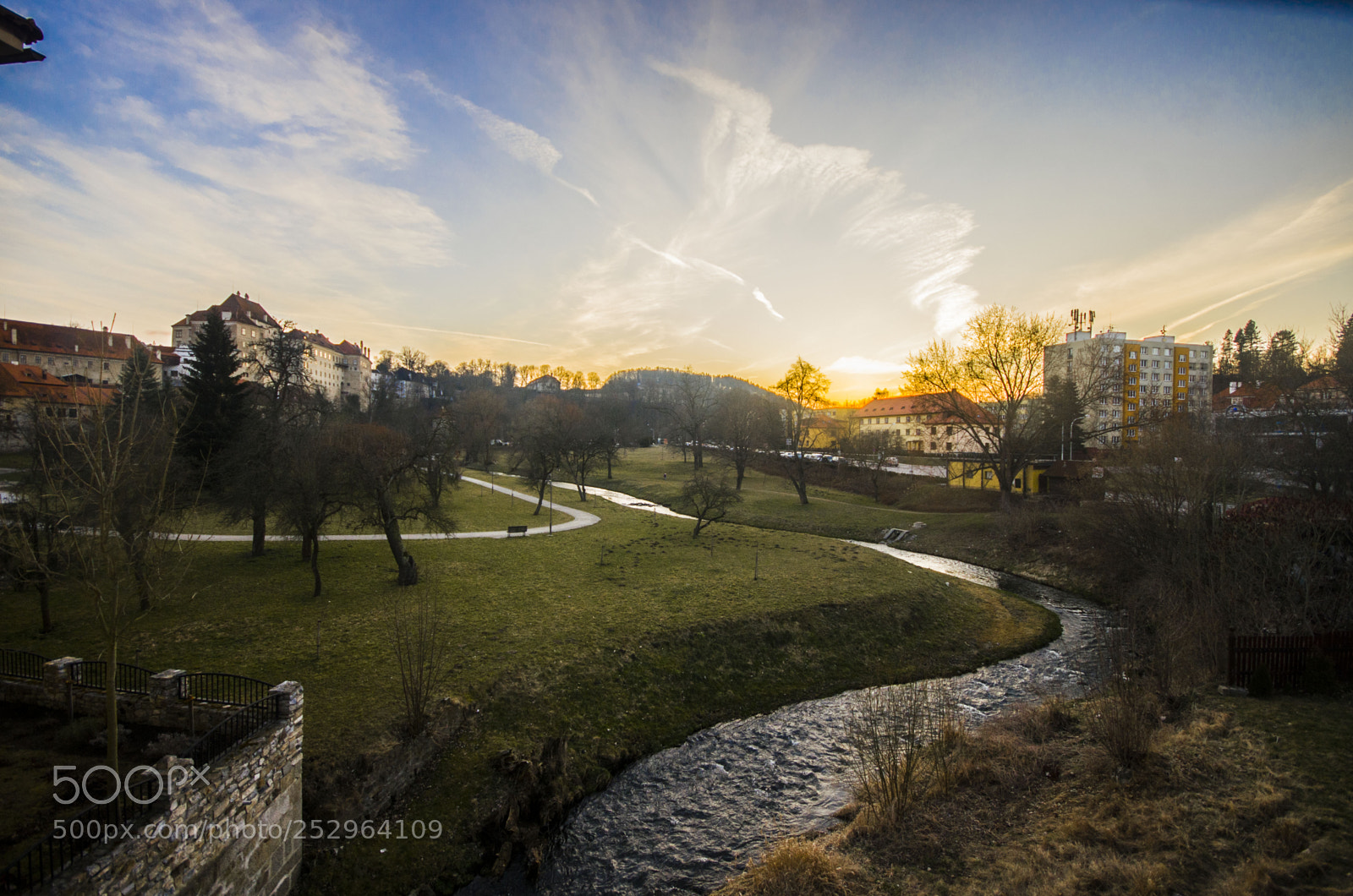 Pentax K-5 sample photo. Sunset over cesky krumlov photography