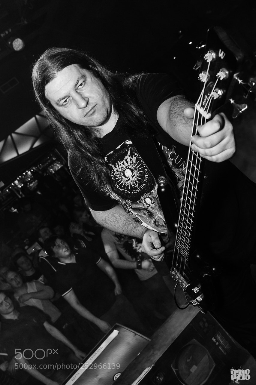Canon EOS 7D sample photo. Bass player photography