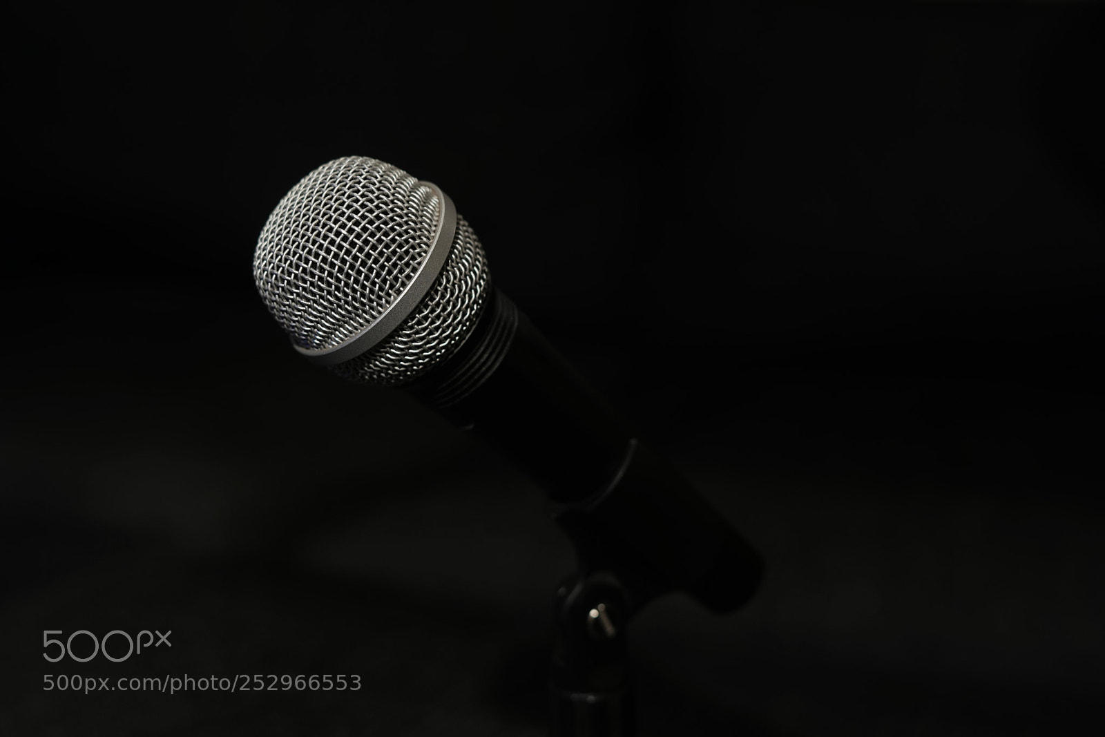 Sony a7 sample photo. Close up of microphone. photography