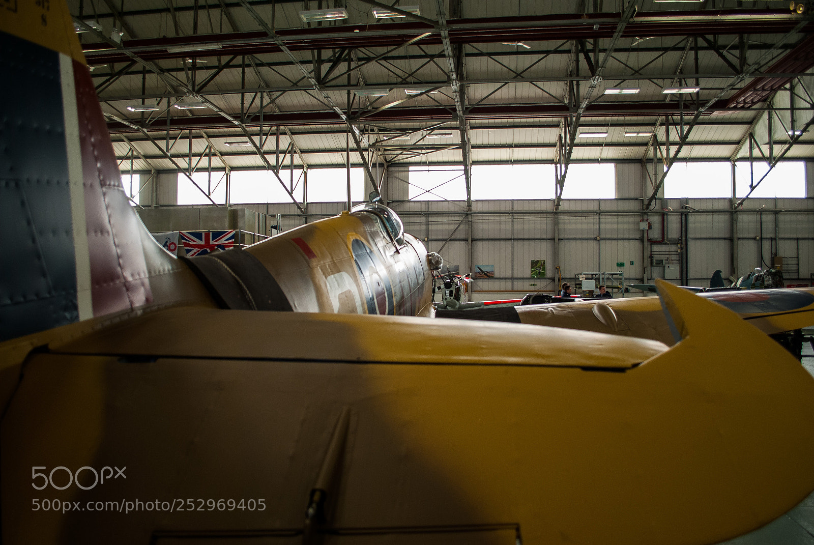 Nikon D3000 sample photo. Spitfire mk.ix bbmf photography