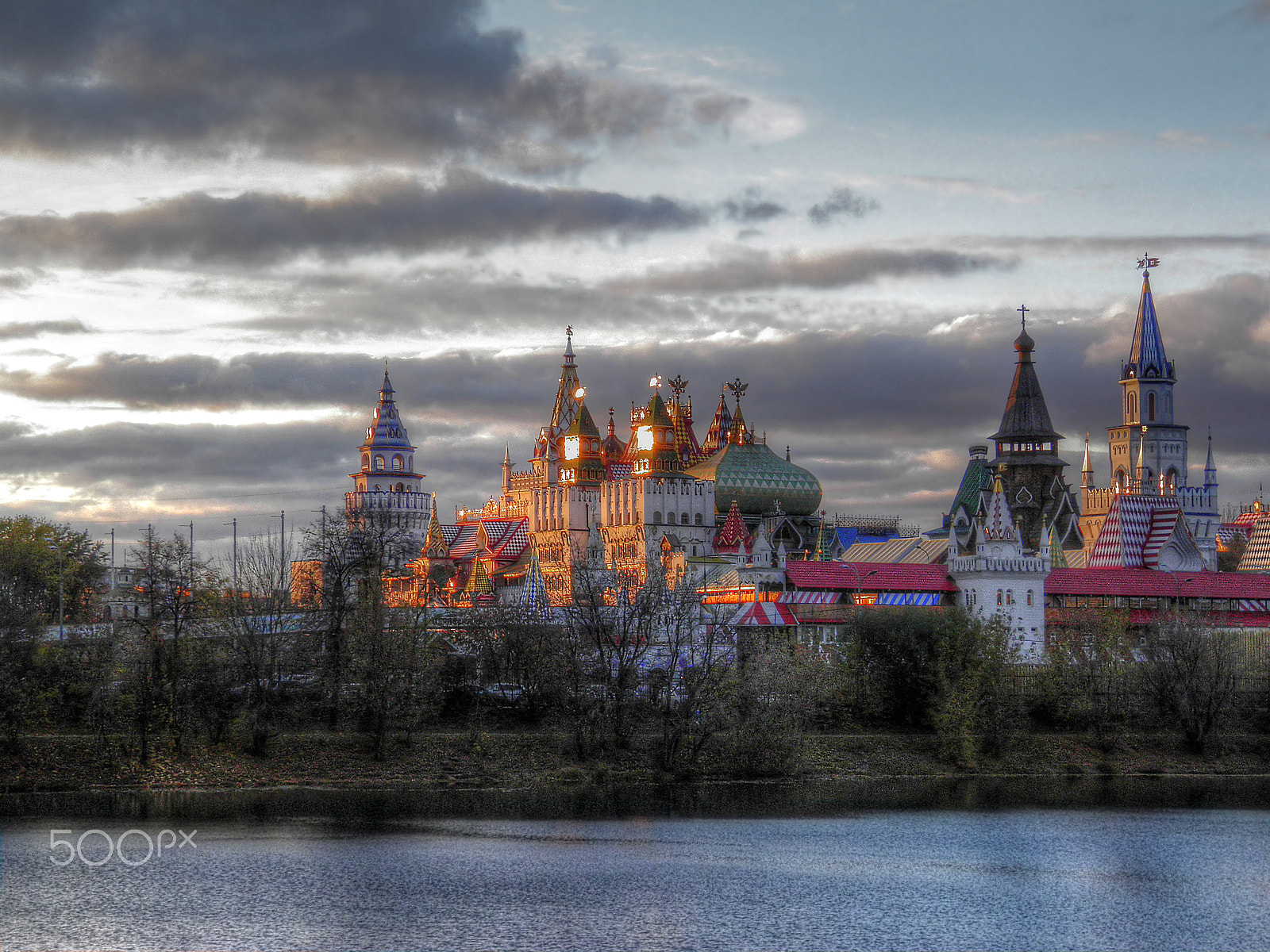 Olympus SP800UZ sample photo. Izmailovsky kremlin in moscow photography