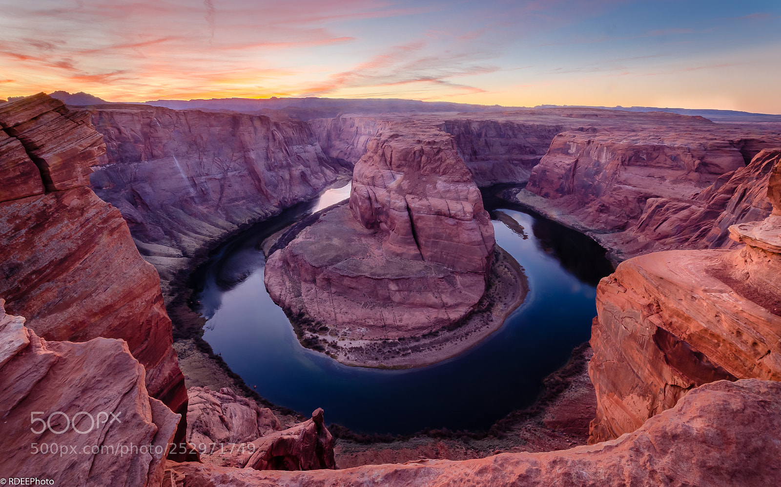 Nikon D5100 sample photo. Sunset colors at horseshoe photography