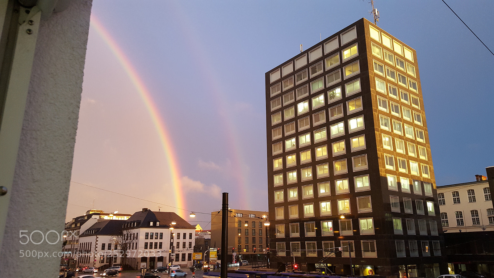 Samsung Galaxy S6 sample photo. Rainbow in da town photography
