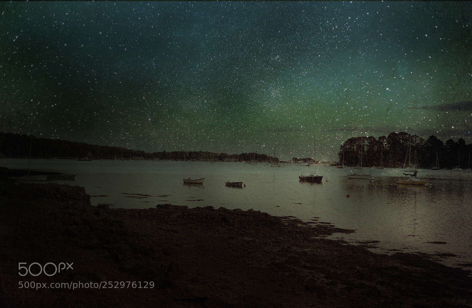 Canon EOS 5D Mark II sample photo. Boats under the milky photography