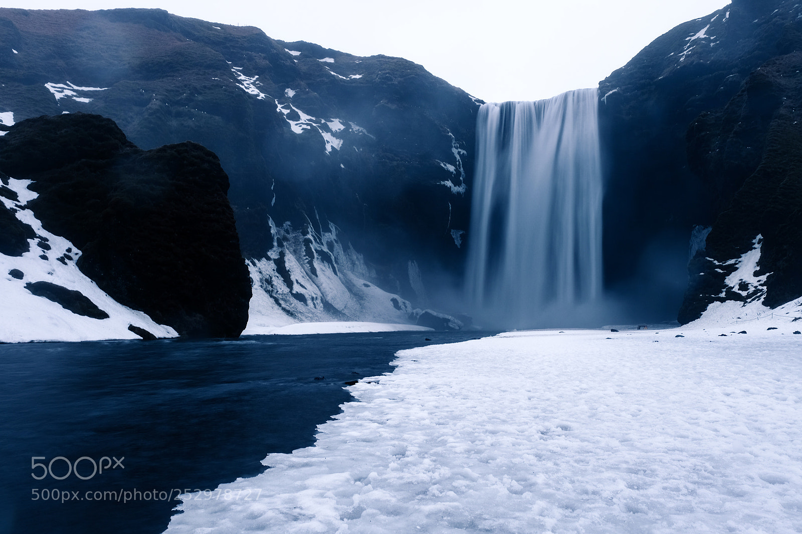 Fujifilm X-T1 sample photo. Frigid falls photography