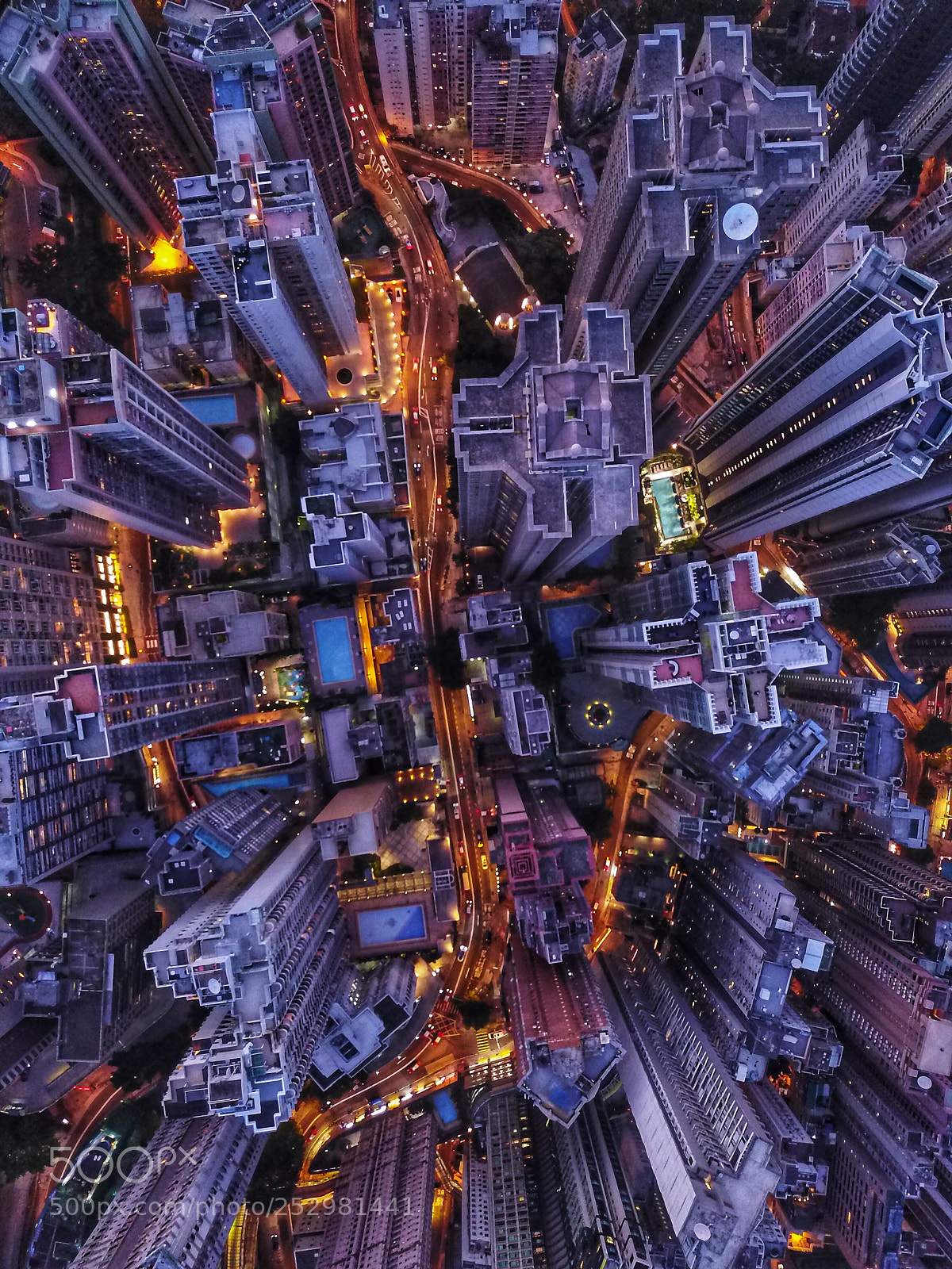 DJI FC220 sample photo. Hong kong city photography