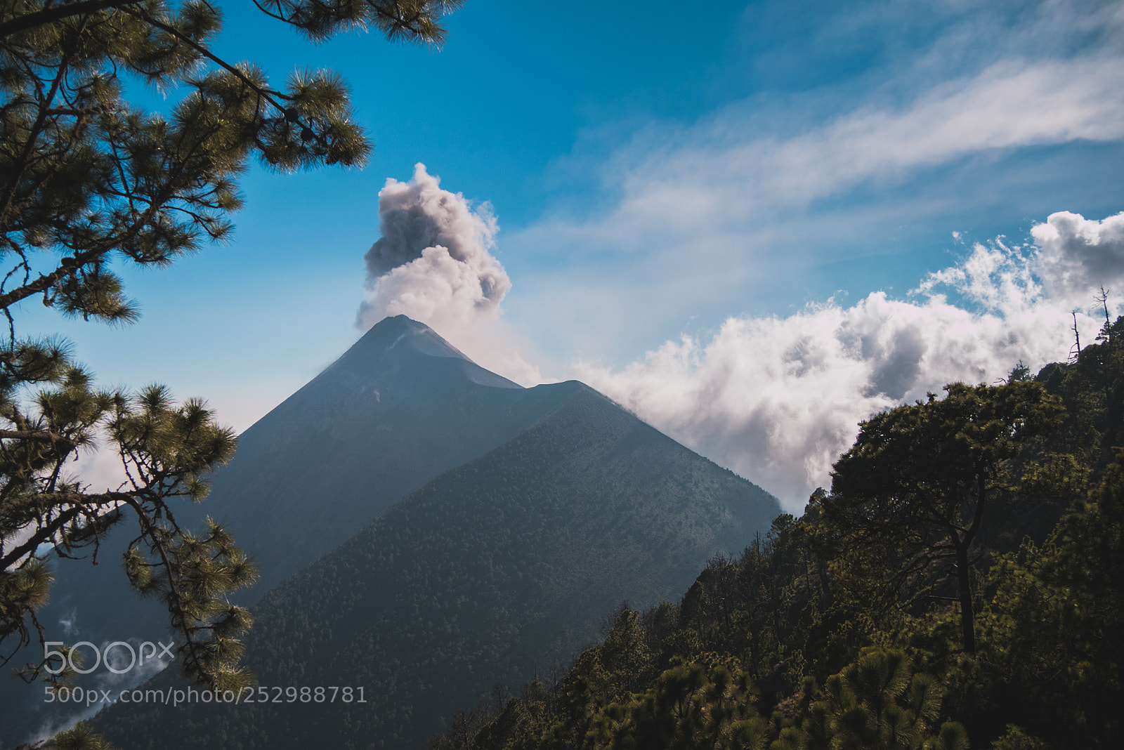 Panasonic Lumix DMC-G7 sample photo. Erupting volcano fuego in photography